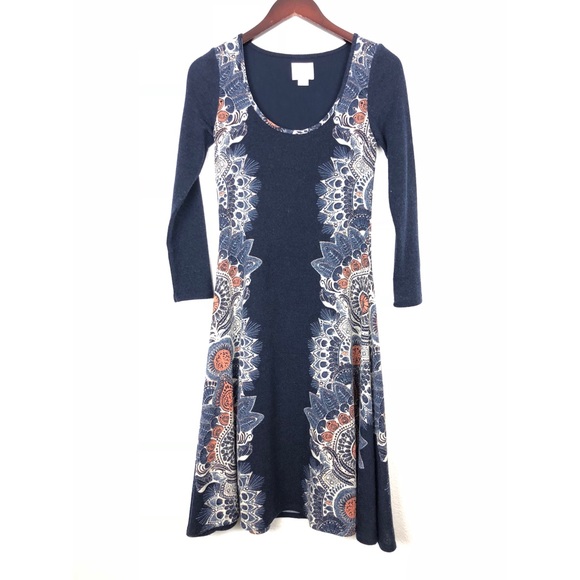 Anthropologie Maeve Eira Sweater Embroidered Dress - Picture 2 of 8